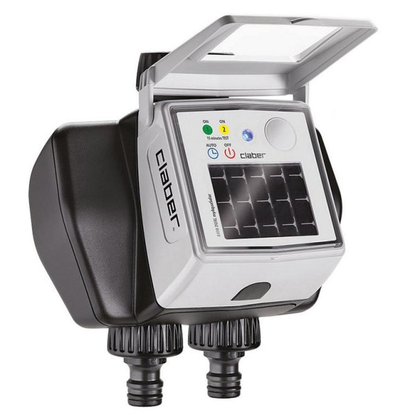 Claber MyAquaSolar Dual solarbetriebener Bewässerungscomputer, CL84980000