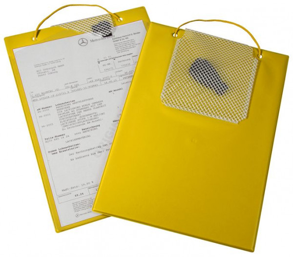 Eichner Auftragstasche "Plus" mit Schlüsselfach, Gelb, Größe: DIN A4, VE: 10 Stück, 9015-00389