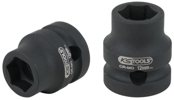 KS Tools 1/2" Sechskant-Kraft-Stecknuss, extra kurz, 12,0 mm, 515.0058