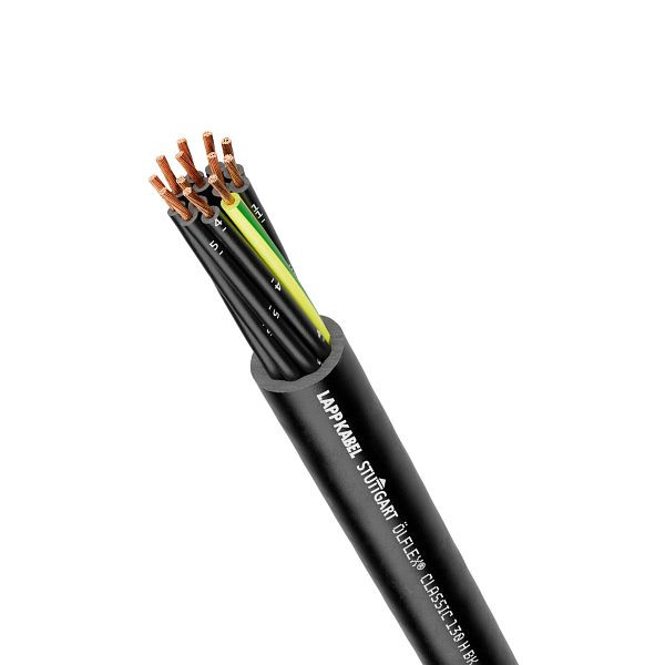 LAPP Steuerleitung ÖLFLEX® CLASSIC 130 H, Schwarz 0,6/1 kV 7G1, VE: 50 Meter, 1123414/50