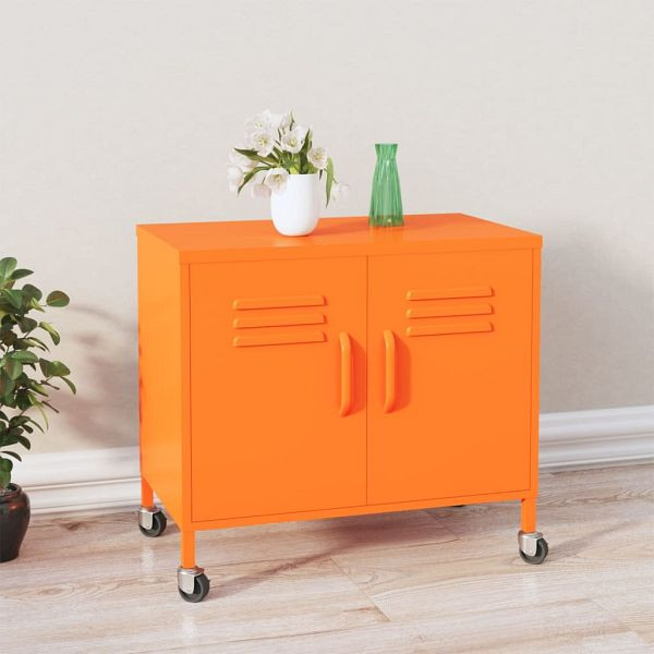 vidaXL Lagerschrank Orange 60x35x56 cm Stahl, 336264