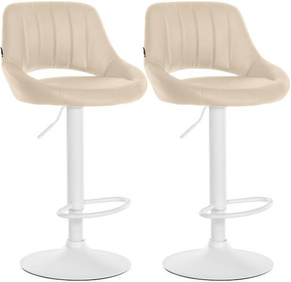CLP Barhocker Milet Kunstleder W, creme, VE: 2 Stück, 324568