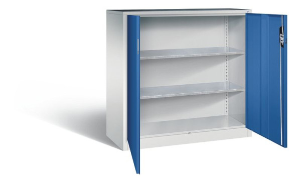 C+P Werkzeugschrank Acurado, H1200xB1200xT500mm, Farbe: Lichtgrau / Enzianblau, Muldengriff, 8531-000 S10148
