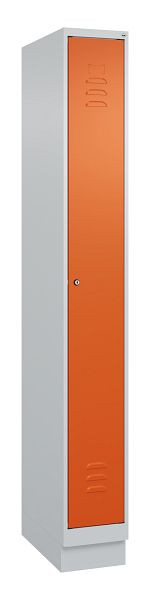 C+P Umkleidespind Classic PLUS, Sockel, 1950x250x500mm, 7035/2004, Zylinderschloss, 080020-19 S10032