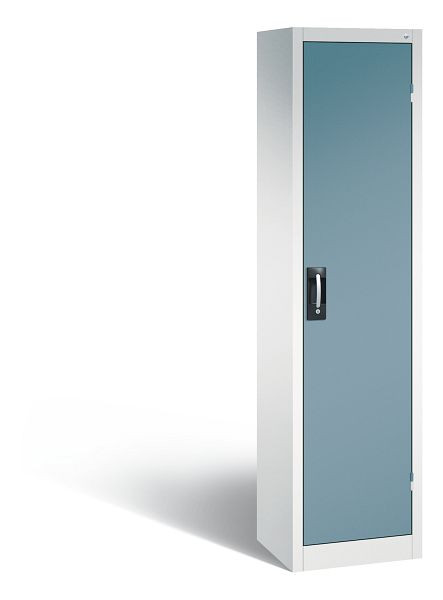 C+P Büro-Drehtürenschrank Acurado, H1950xB502xT400 mm, Weiß/Horizontblau, 9234-05 S10021