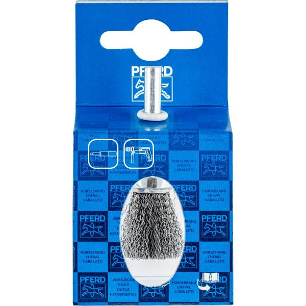 Pferd Pinselbürste mit Schaft, ungezopft POS PBU 1516/6 ST 0,20, VE: 10 Stück, 43704000