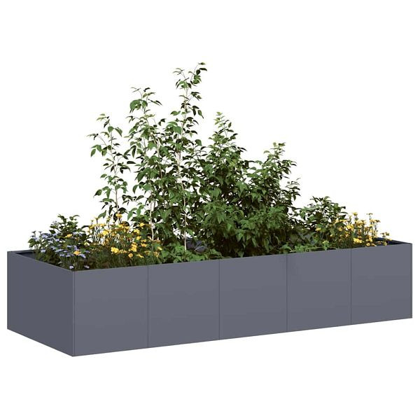 vidaXL Pflanzgefäß Anthrazit 200x80x40 cm Stahl, 860754