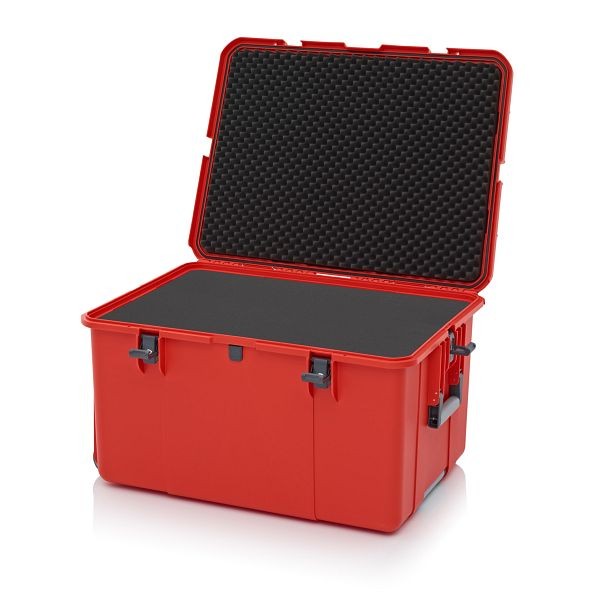 Auer Schutzkoffer Pro Trolley, Blutorange, mit 2 gleichschließenden Schlössern, Polster, CP S 8644 B1-2002