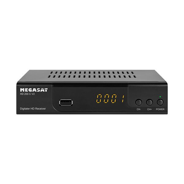 MegaSat Receiver DVB-C HDTV MEGASAT, HDMI, Scart, USB, schwarz, 143073