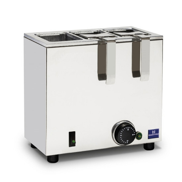 Mastro Tetra Pak-Wärmer für 3 Packungen, Korpus aus Edelstahl, EHZ0001