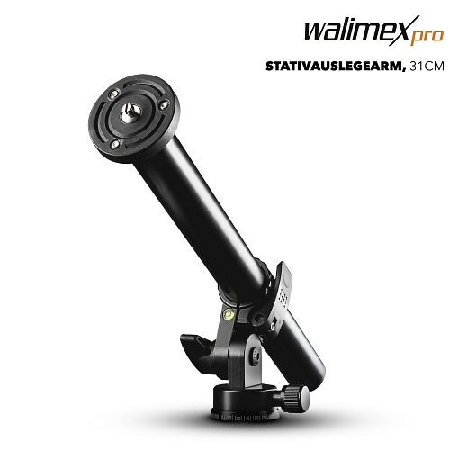 Mantona Stativauslegearm, 31cm, Produktfarbe: Schwarz, 1019888, 4250234598880