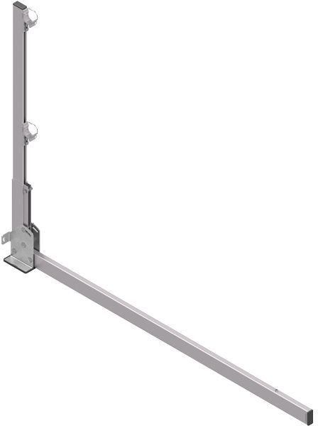 HYMER Pfosten verstellbar mit Ausleger 1.500 mm, Alu/Edelstahl, Höhe 1.100 mm, 30512212