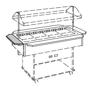 NordCap kurze Tablettrutsche aus Holz, für Modell DELIZIE M, Pappelholz,Farbe rötlichbraun, 455464923