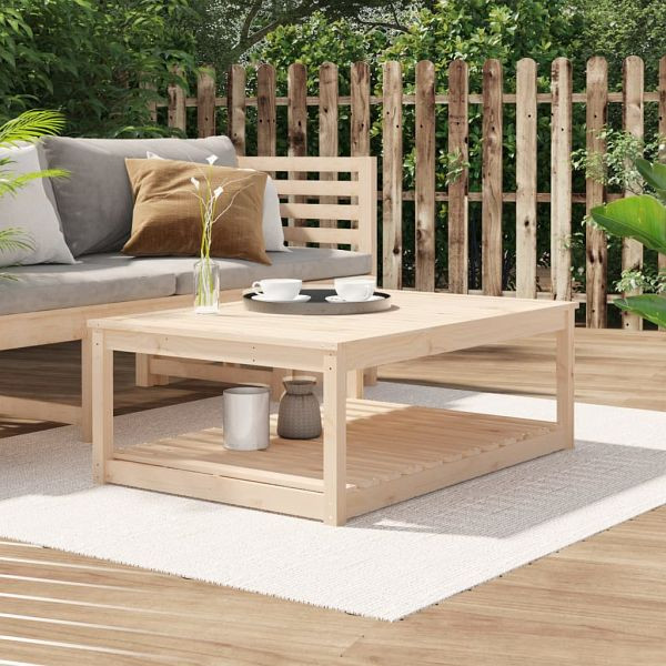 vidaXL Gartentisch 121x82,5x45 cm Massivholz Kiefer, 824148