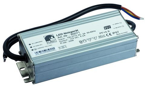 rutec LED-Netzgerät 12V 50W IP67 WITH PFC ACTIV 100-240V AC, 85071
