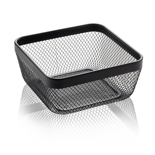 WAS Korb, 24,5 x 24,5 x 11 cm, schwarz, 1408024, 4044925120500