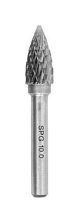 Iwetec Hartmetall-Frässtift Spitzbogenform, Stahl, 749964