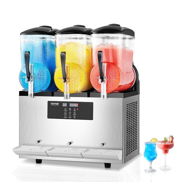 VEVOR 12Lx3 Kommerzielle Slusheis Maschine XN360B, Margarita Smoothie Getränk Maker, SYXRJX312LSGM5J7ZV2