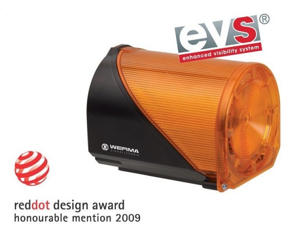 WERMA LED-EVS-Sirene Bodenmontage / Wandmontage 32 Töne 24VAC/DC YE- gelb, 444.310.75