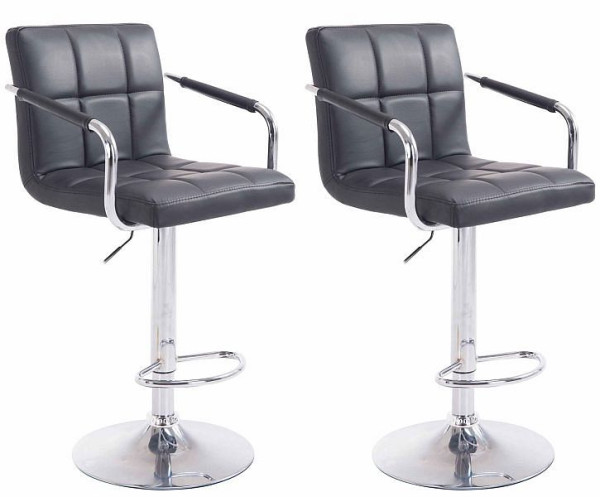 CLP Barhocker Lucy V2 chrom, schwarz, VE: 2 Stück, 315804