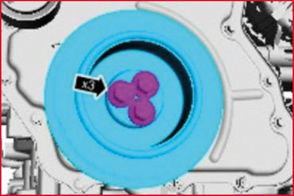 KS Tools Riemenscheiben-Gegenhalte-Schlüssel für Ford, 600 mm, 400.9003