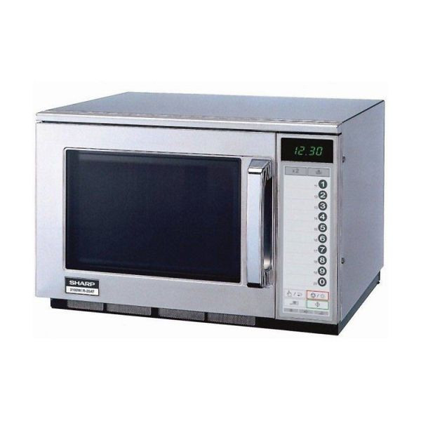 SHARP Mikrowelle R-25AT, 2100 Watt Mikrowellenleistung, 20 programmierbare Kochprogramme, 101.206