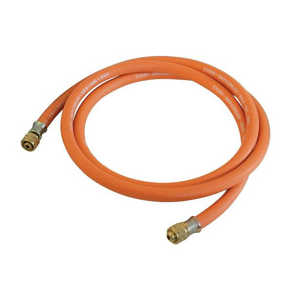Silverline Gasschlauch mit Verbindern, 2 m, 633926