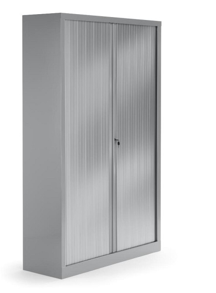 Deskin Rollladenschrank, Alusilber, 1000 x 430 x 1980 mm, 330972