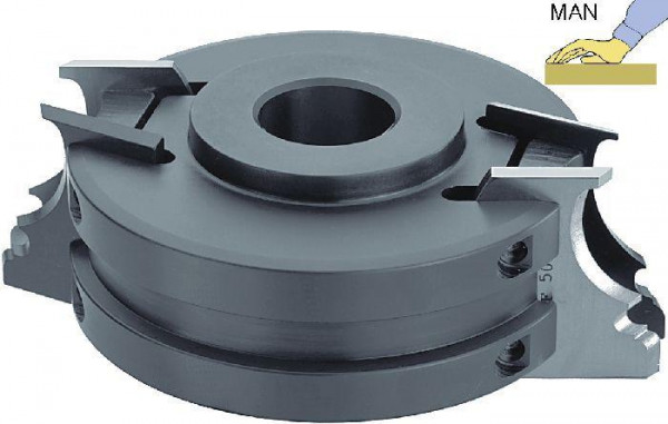 Edessö Messerkopf 5 (Stahl) für Messer 40/50x4 mm, 1501MK5