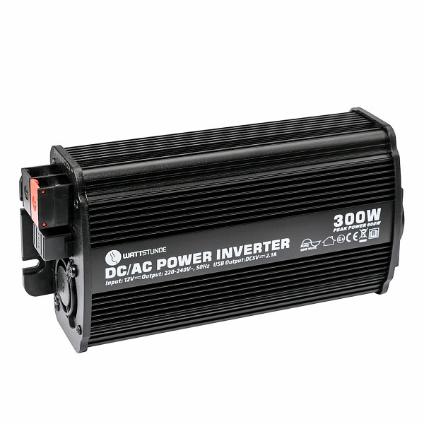 WATTSTUNDE 300W / 600W 12V Sinus Spannungswandler WS12/300SI, 301-10300