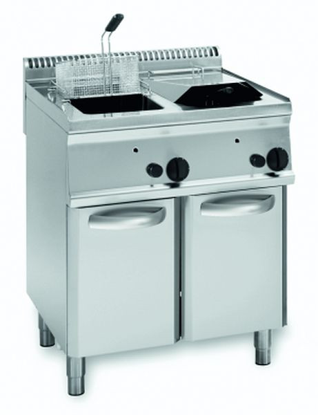 KBS Gas-Fritteuse 2 Becken 2x 14 Liter Standgerät, 10324002