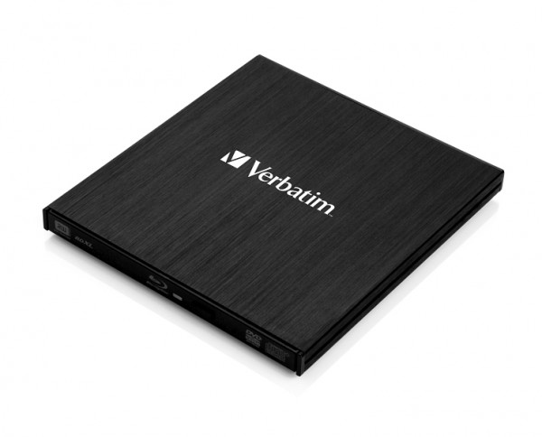 Verbatim Externer Slimline USB 3.0 Blu-ray Writer schwarz, 43890
