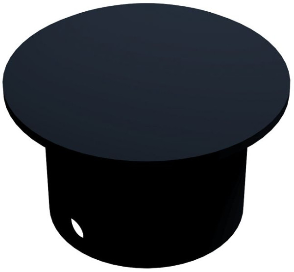 Schake Deckel für Inselpfosten schwarz, aus Stahl, 44170DBG