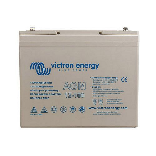 Victron Energy Batterie AGM Super Cycle 12V/100Ah, 2-67-012245, BAT412110081