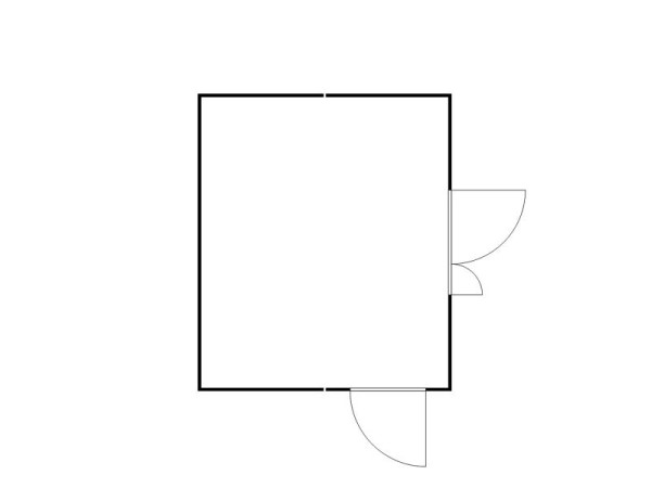 FLADAFI Materialcontainer-Kombination, IC Pro 1540, isoliert, isolierter Boden, Doppelflügeltür asymmetrisch (5 m Seite), Einflügeltür, F2222510710-F911