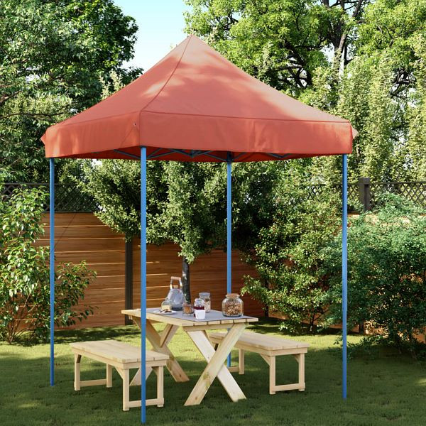 vidaXL Partyzelt Faltbar Pop-Up Terrakottarot 200x200x306 cm, 4004989