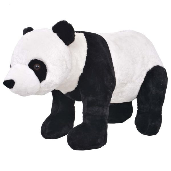 vidaXL Plüschtier Panda Stehend Plüsch Schwarz und Weiß XXL, 91339