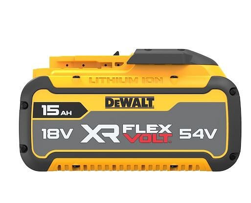 DeWalt 54 / 18 Volt Li-Ion Akku mit 270 Wh bzw. mit bis zu 15 Ah, DCB549-XJ