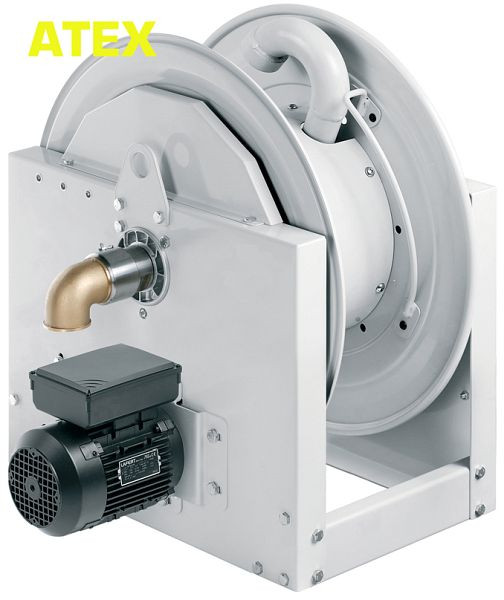 Ebinger Schlauchaufroller SM 700-230 ATEX, Elektromotor 230V DC + Zahnradübersetzung, bis 20bar, Max. 25m - 63mm AD/ 45m - 50mm AD, 6.310.130.410