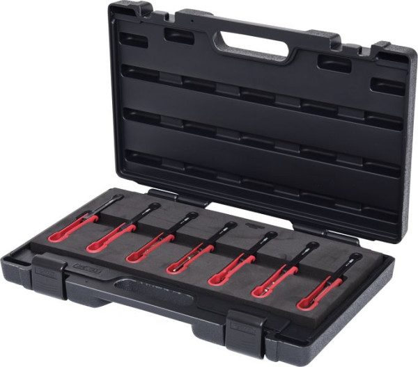 KS Tools Entriegelungswerkzeug-Satz, 7-teilig, für Renault / PSA Steckkontakte, 154.0160