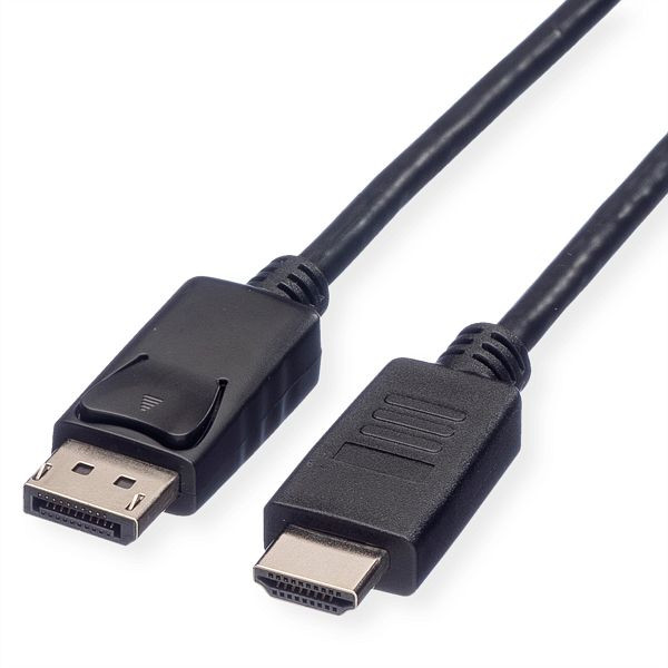 ROLINE DisplayPort Kabel DP - HDTV, ST/ST, schwarz, 1 m, 11.04.5780