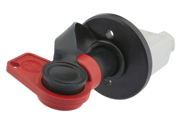 HELLA Hauptschalter, Batterie, Drehbetätigung, 24V, Anschlussanzahl: 2, geschraubt, rund, 6EK 002 843-141