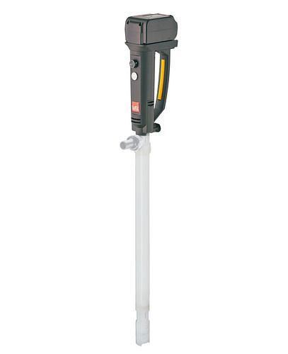 DENIOS Akku-Pumpe B2 aus PVDF, 260 W, Tauchtiefe 500 mm, ohne Armaturen, 267790