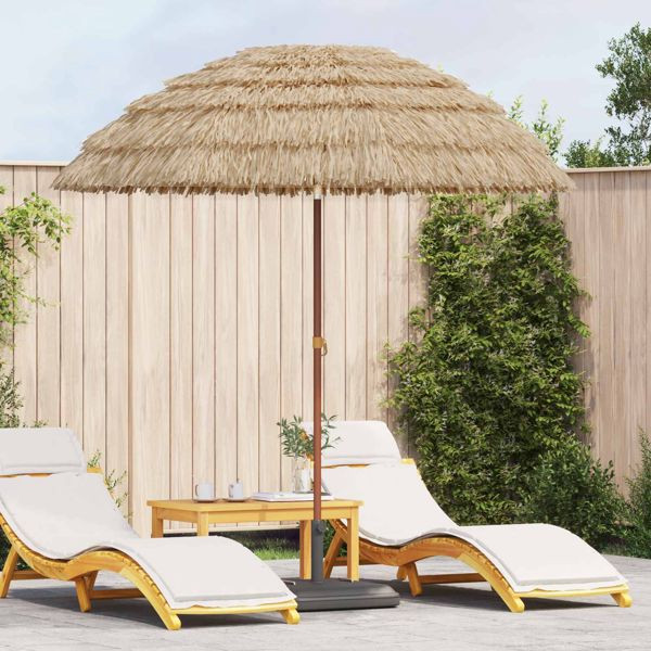 vidaXL Garten-Sonnenschirm Natur 205 x 205 x 210 cm, 42006674