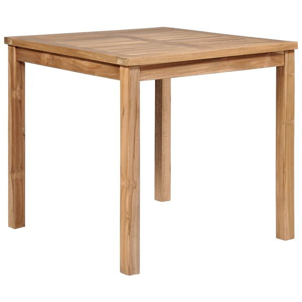 vidaXL Gartentisch 80x80x77 cm Massivholz Teak, 44996