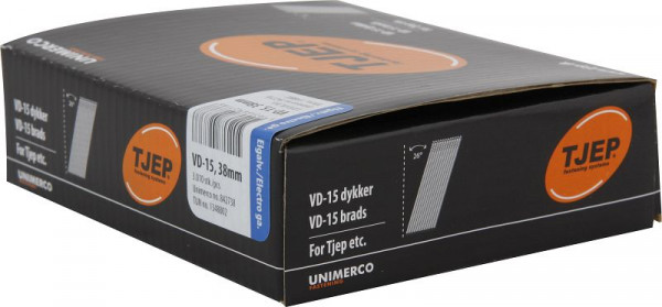 TJEP VD15 38mm Brads, verzinkt Box 3.000 Stück, Brads und Stifte, 842738