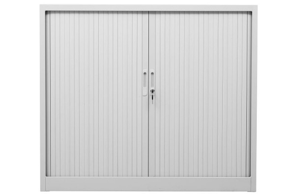 Gürkan Rollladenschrank, 46 x 120 x 105 cm, Lichtgrau, Grau, Fachboden Stück 2, SDC.1012, 100209