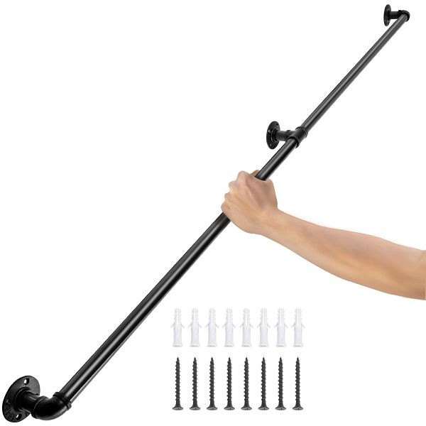 VEVOR Retro Wasserrohr Handlauf 120 cm, 2 Stück, TZBGSLTFSGYG4DWRPV0