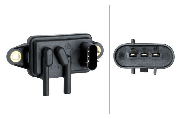 HELLA Sensor, Abgasdruck, 3-polig, geschraubt, 6PP 009 409-391