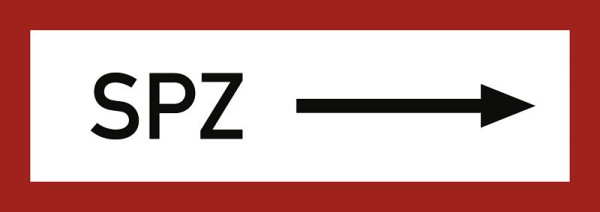 Moedel SPZ rechtsweisend, Aluminium, 297x105 mm, 57704, 4060081014866